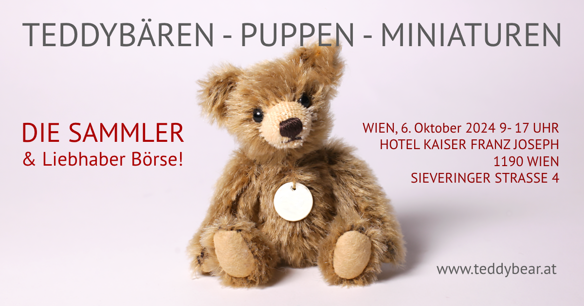 Teddybären-Puppen-Miniaturenbörse 2024 in Wien