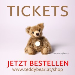 Ticket - Eintrittskarte Teddy - Puppen - Miniaturen Börse Wien 6. Oktober 2024 9-17 Uhr
